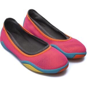 Camper Ballet Noshu Ballerinas Flats Shoes Colorful Whimsical Art to Wear Pink